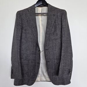 Suitsupply Mens Wool Silk Linen Blazer 36R Gray Blazer
